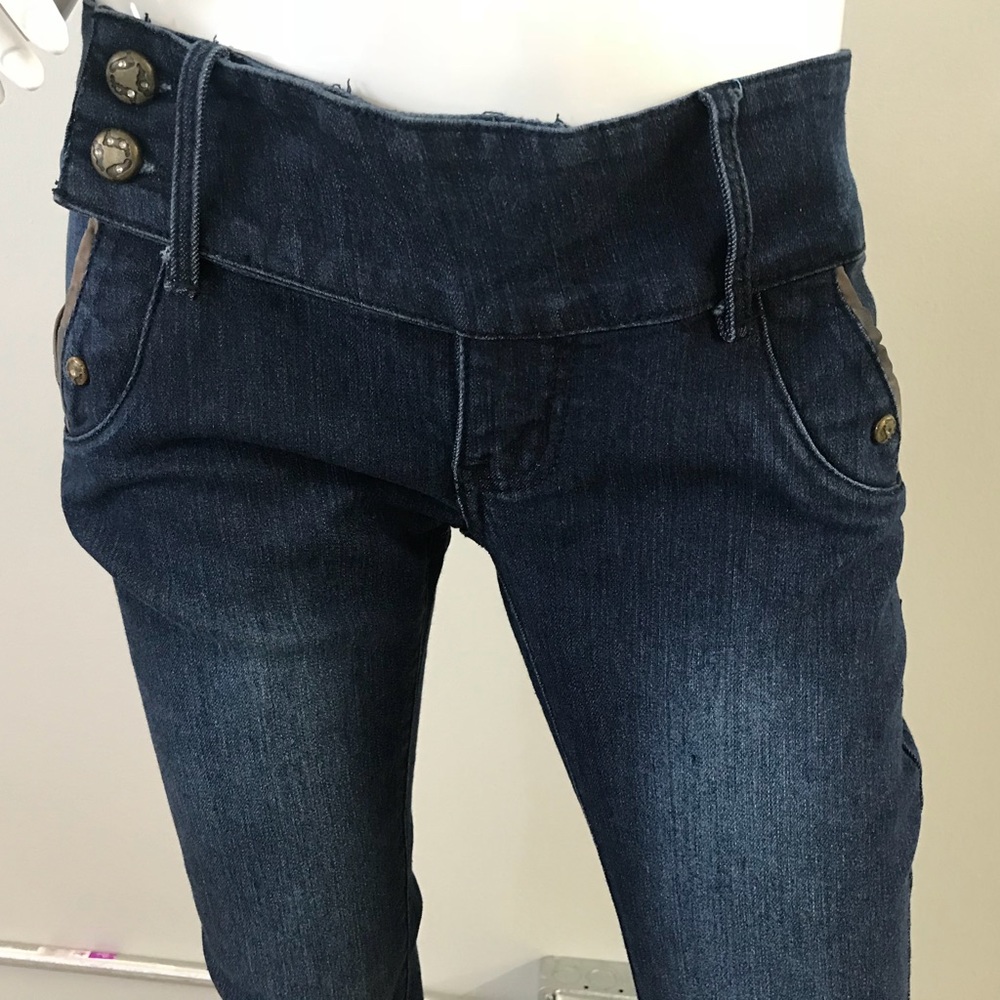 Dark blue jeans